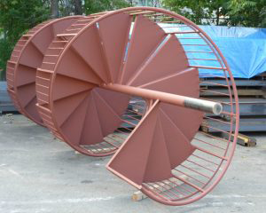Clarke Steel Project building spiral staircase