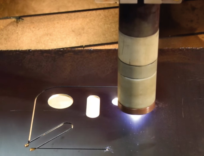 3mm Mild Steel @50 Amps O2 Air cut on Swift-Cut XP CNC plasma cutting table