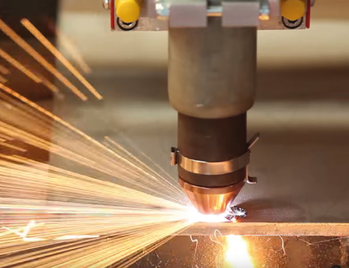 Swift-Cut cutting 8mm Stainless Steel being cut with Swift-Cut plasma cutting table