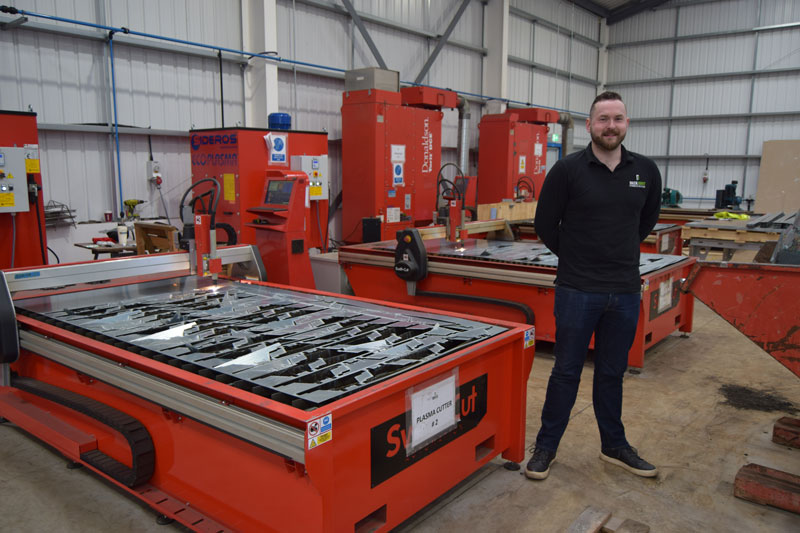 Swift-Cut Pro CNC Plasma Metal Cutting Table at Deck Joint