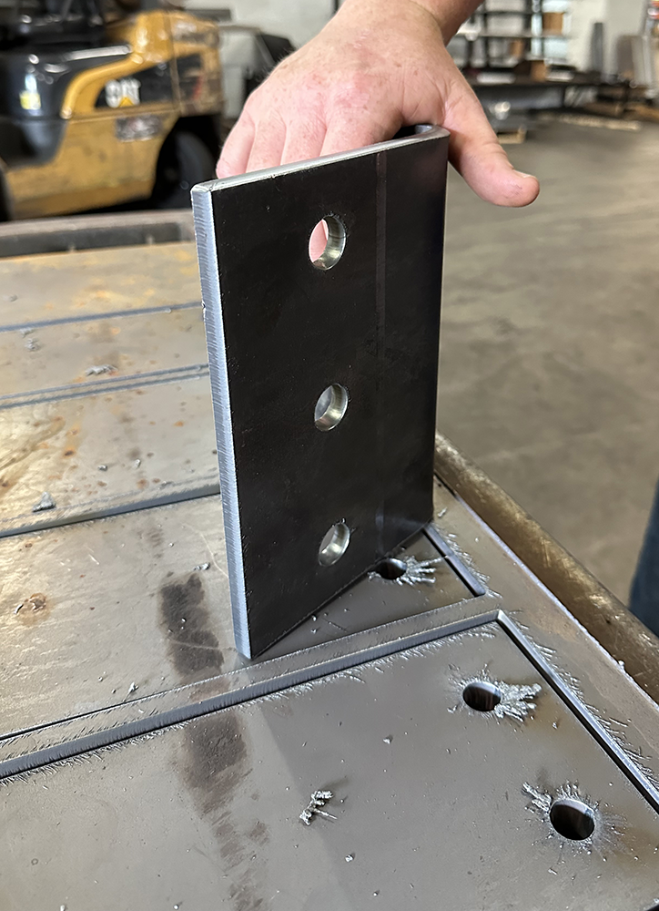 Metal Supermarket Swift-Cut XP CNC Plassma Cutting Table in action cut out piece of sheet metal