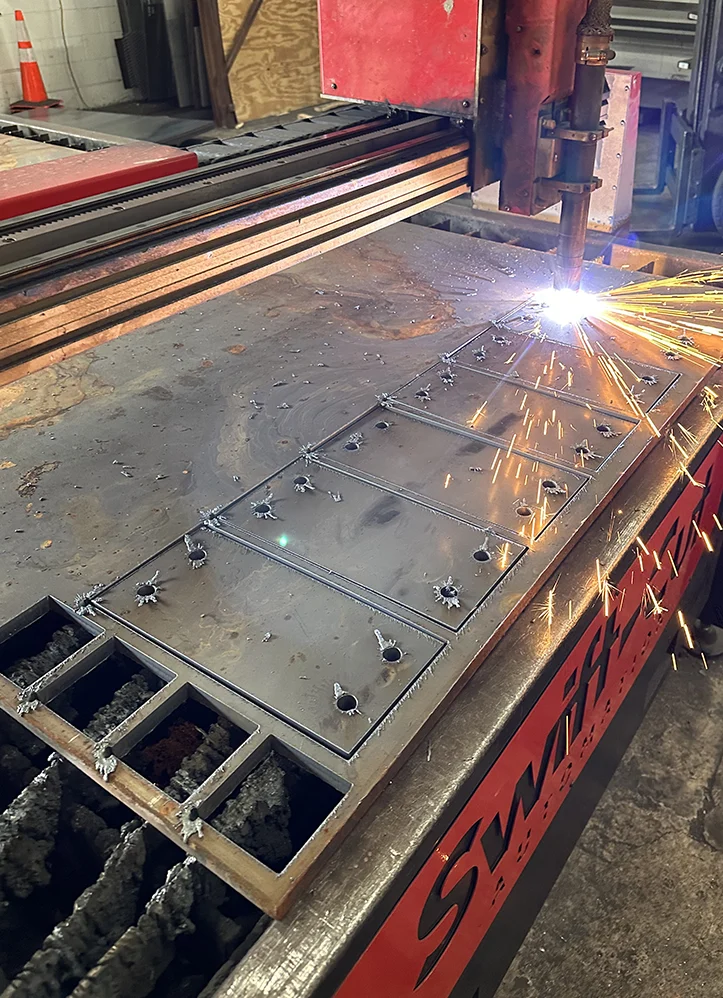 Metal Supermarket Swift-Cut XP CNC Plassma Cutting Table in action