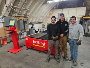 Dakota Steel & Fabrication standing in front of their new Swift-Cut Pro 510