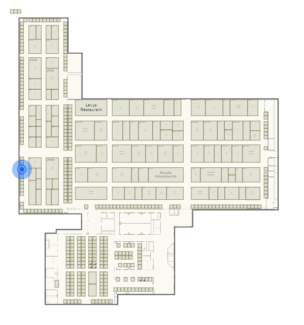 National Farm Machinery Show in Louisville, KY Swift-Cut stand location floor plan
