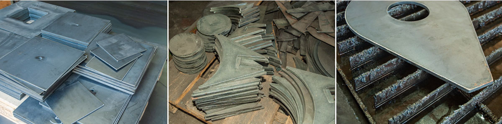 Metal pieces cut by Alex Fémbútor KFT on his Swift-Cut 2500 Pro in 2017.