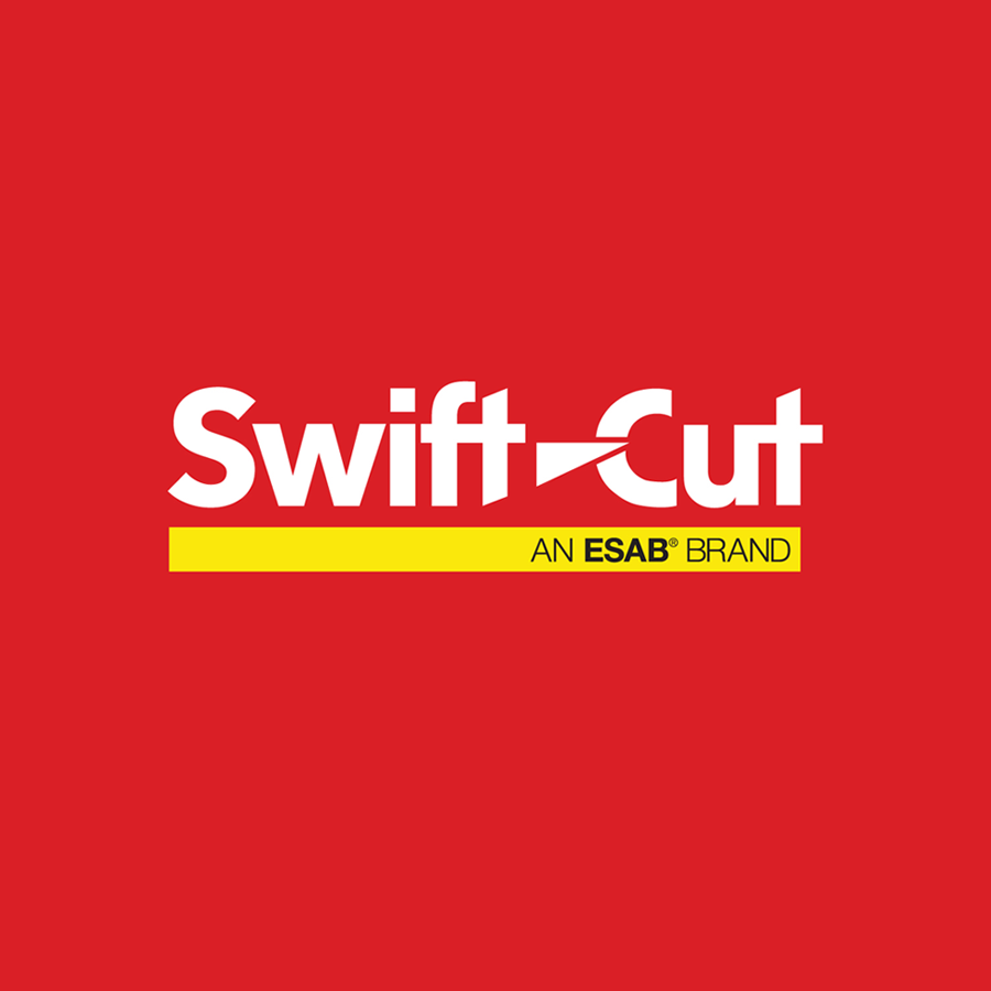 Swift-Cut logo on red block