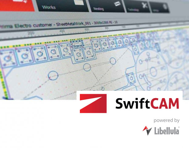 SwiftCAM software screenshot and logo