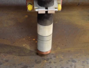 20mm Mild Steel @200 Amps O2 Air cut on Swift-Cut XP CNC plasma cutting table