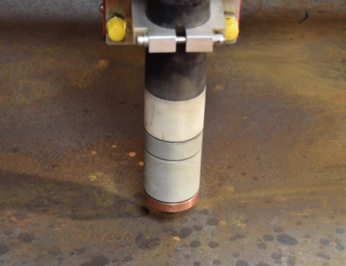 20mm Mild Steel @200 Amps O2 Air cut on Swift-Cut XP CNC plasma cutting table