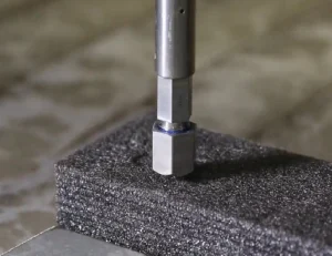 Swift-Jet Pro CNC waterjet cutting table cutting 50mm Foam