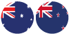 Australian and New Zealand Flag Icons