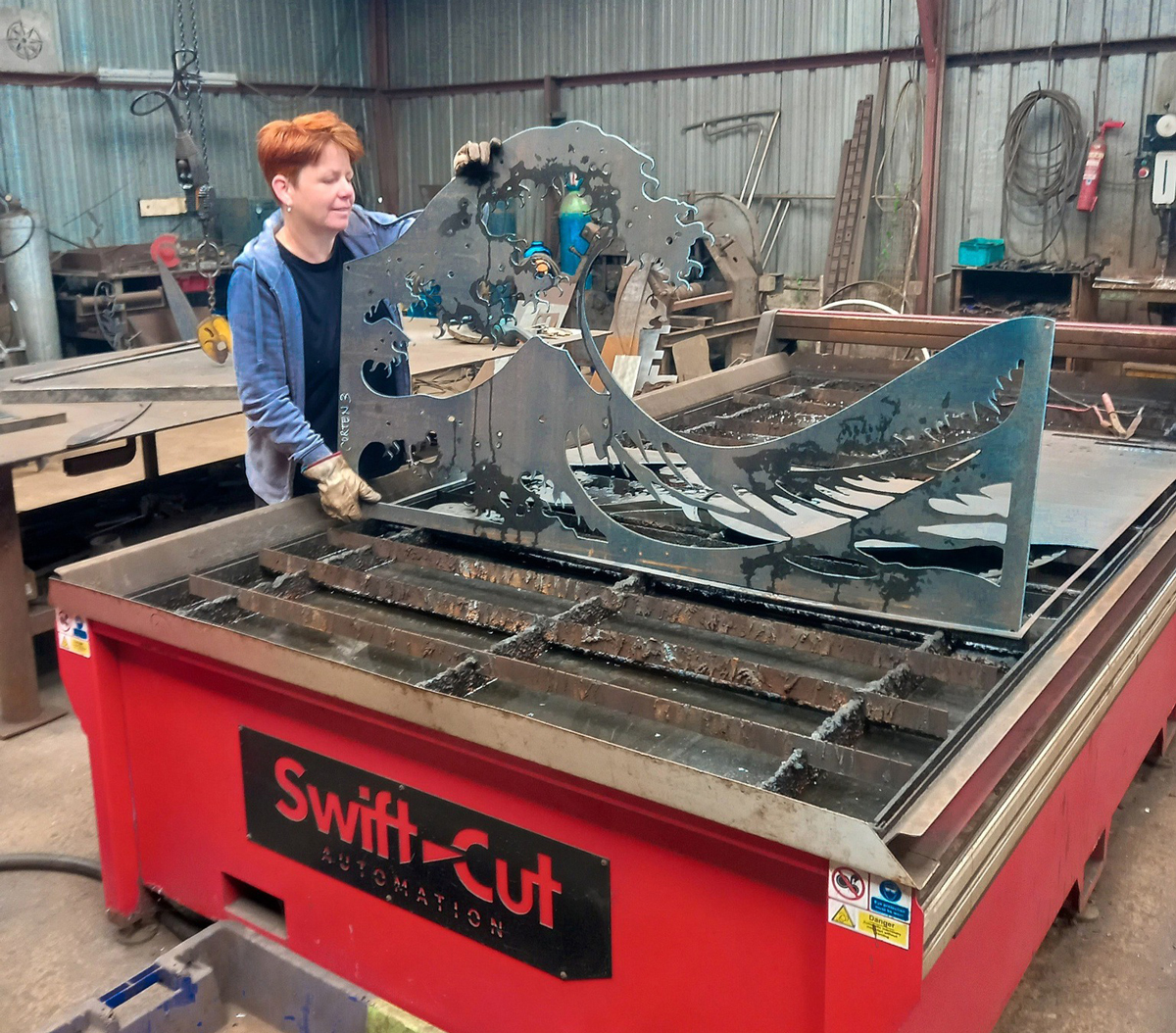 Swift-Cut Pro 3000 brings nature-inspired metal art to life - stunning work from IJA Ferronnerie — specialists in bespoke metal gates, security screens, and decorative installations.