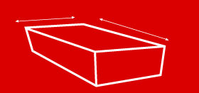 Table size diagram Swift-Cut table selector